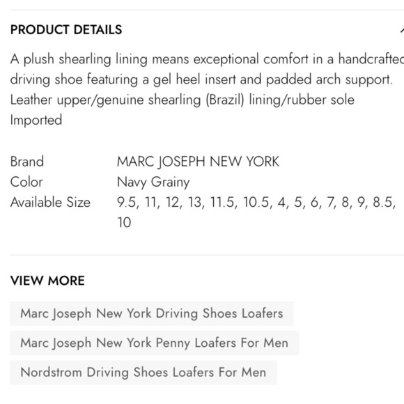 MARC JOSEPH NEW YORK ROCKEFELLER GENUINE SHEARLING LINED DRIVING SHOE SIZE 7 - Picture 3 of 12